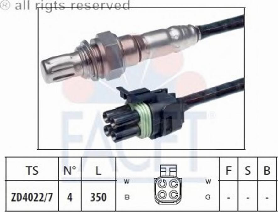 FACET 10.7270 - Лямбда-зонд autocars.com.ua