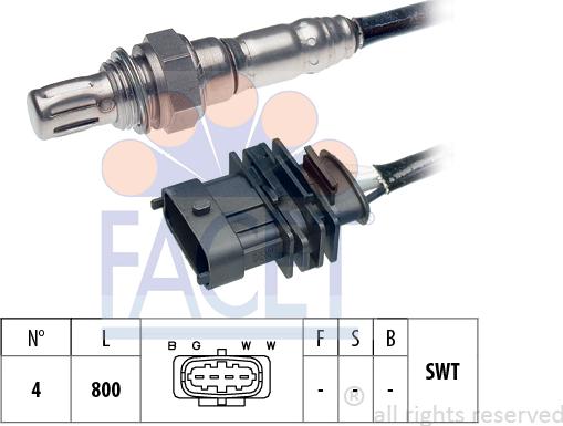 FACET 10.7339 - Лямбда-зонд autocars.com.ua