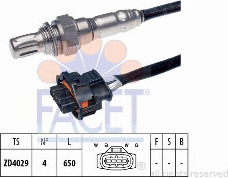 FACET 10.7341 - Лямбда-зонд autocars.com.ua