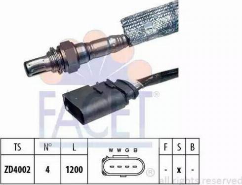 FACET 107358 - Лямбда-зонд autocars.com.ua