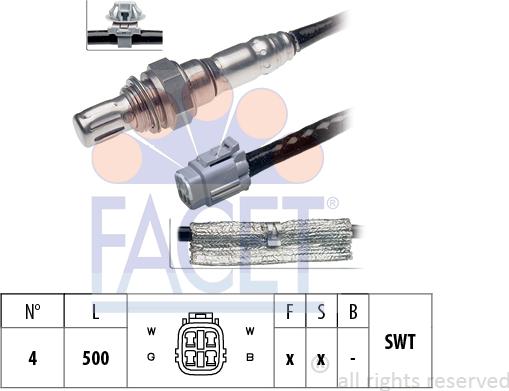 FACET 10.7384 - Лямбда-зонд autocars.com.ua