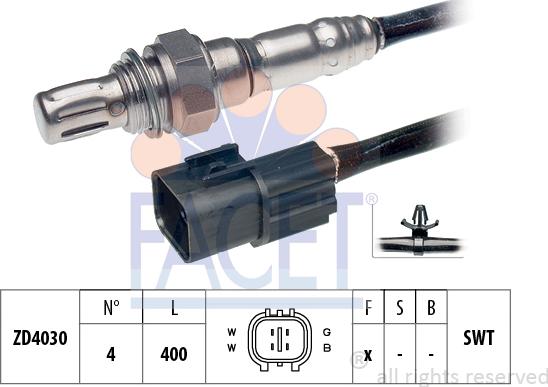 FACET 10.7389 - Лямбда-зонд autocars.com.ua