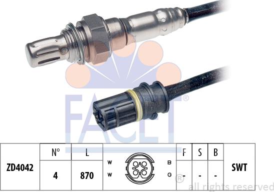 FACET 10.7407 - Лямбда-зонд, датчик кислорода autodnr.net