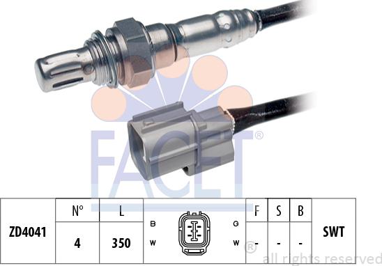 FACET 10.7572 - Лямбда-зонд autocars.com.ua