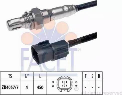 FACET 10.7649 - Лямбда-зонд autocars.com.ua