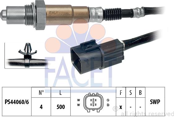 FACET 107658 - Лямбда-зонд autocars.com.ua