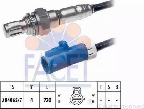 FACET 10.7678 - Лямбда-зонд autocars.com.ua