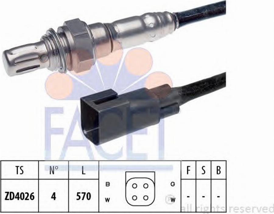 FACET 107703 - Лямбда-зонд autocars.com.ua