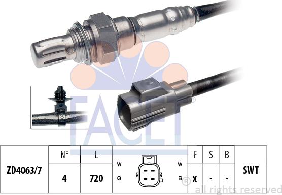 FACET 10.7763 - Лямбда-зонд autocars.com.ua