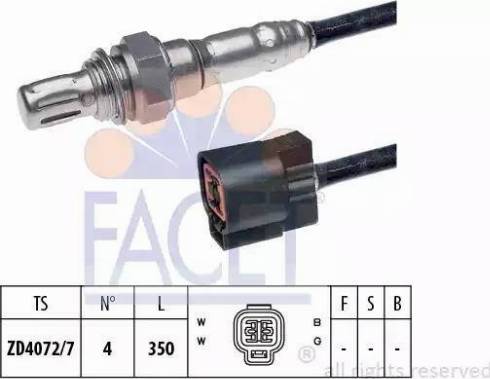 FACET 10.7887 - Лямбда-зонд autocars.com.ua