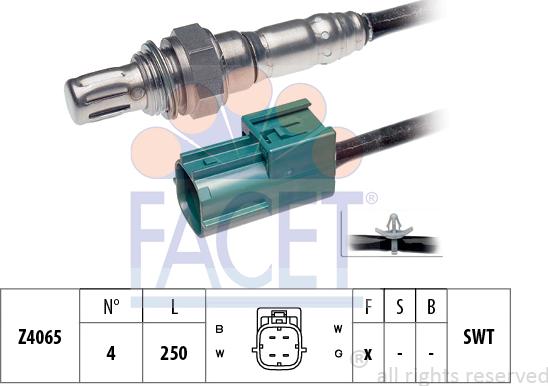 FACET 10.8004 - Лямбда-зонд autocars.com.ua