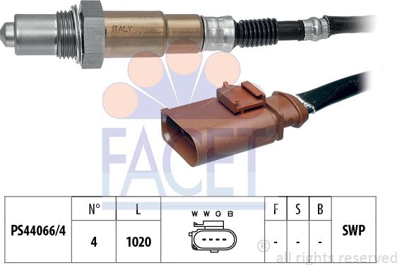 FACET 10.8042 - Лямбда-зонд autocars.com.ua