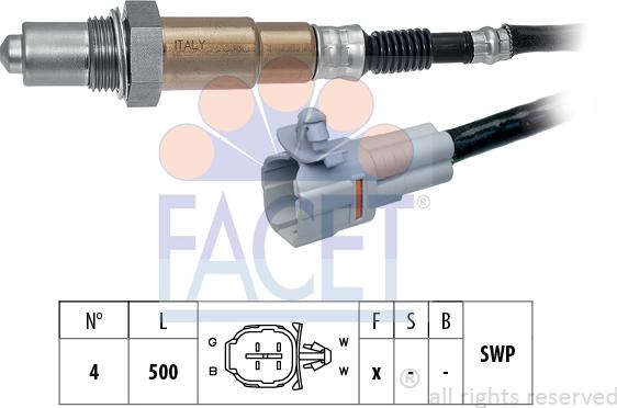 FACET 10.8090 - Лямбда-зонд autocars.com.ua