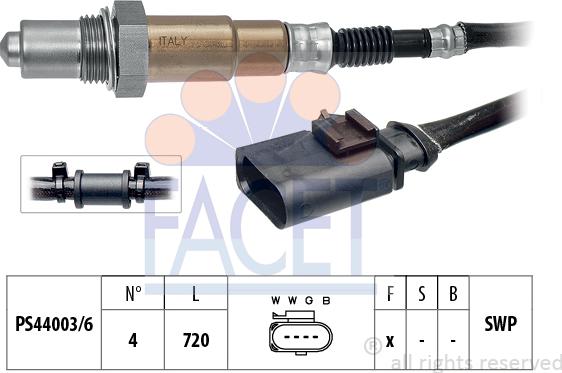 FACET 10.8190 - Лямбда-зонд autocars.com.ua