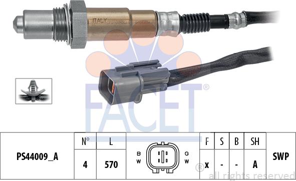 FACET 10.8344 - Лямбда-зонд autocars.com.ua