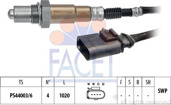 FACET 10.8507 - Лямбда-зонд autocars.com.ua