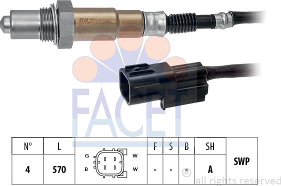 FACET 10.8519 - Лямбда-зонд autocars.com.ua