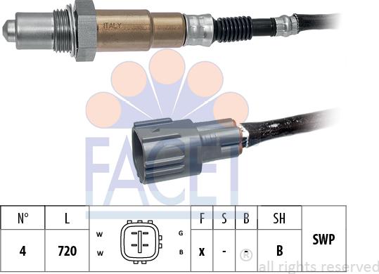 FACET 10.8539 - Лямбда-зонд autocars.com.ua