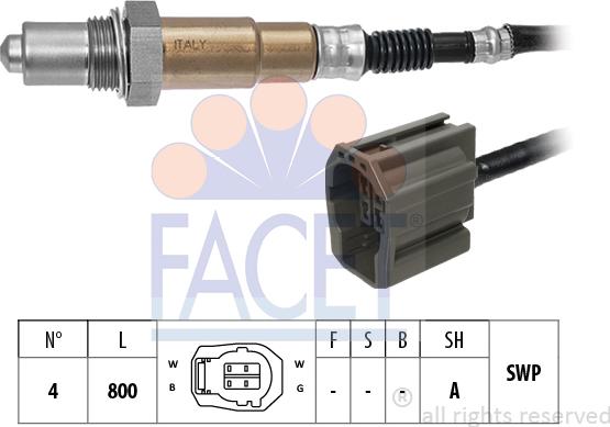 FACET 10.8562 - Лямбда-зонд, датчик кислорода autodnr.net