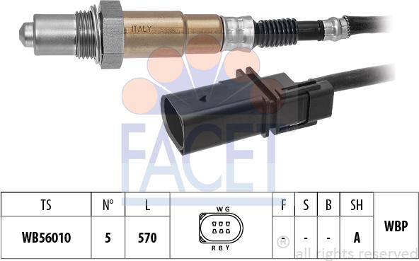 FACET 10.8587 - Лямбда-зонд autocars.com.ua