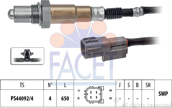 FACET 10.8598 - Лямбда-зонд autocars.com.ua