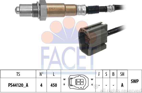 FACET 10.8599 - Лямбда-зонд, датчик кислорода autodnr.net