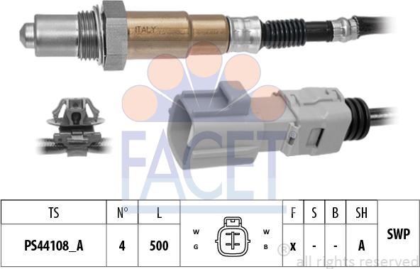 FACET 10.8602 - Лямбда-зонд autocars.com.ua