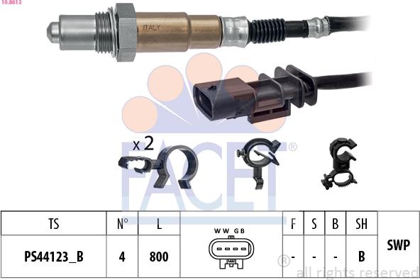 FACET 10.8613 - Лямбда-зонд autocars.com.ua