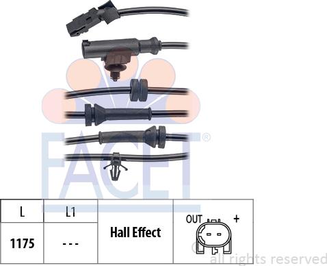 FACET 21.0071 - Датчик ABS, частота вращения колеса avtokuzovplus.com.ua