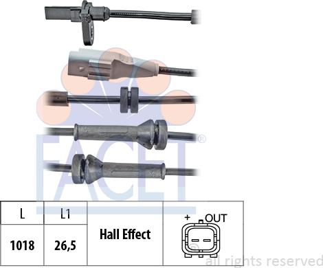 FACET 21.0209 - Датчик ABS, частота вращения колеса avtokuzovplus.com.ua