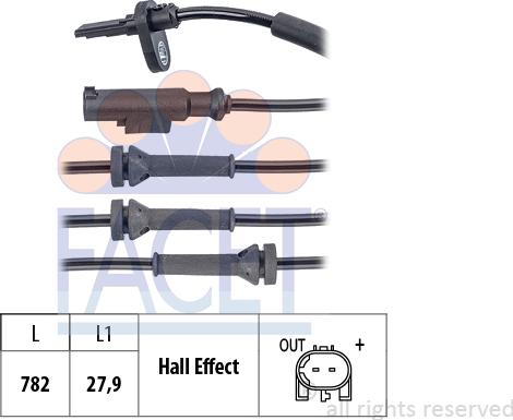 FACET 21.0211 - Датчик ABS, частота обертання колеса autocars.com.ua