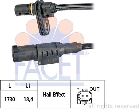 FACET 21.0241 - Датчик ABS, частота вращения колеса avtokuzovplus.com.ua