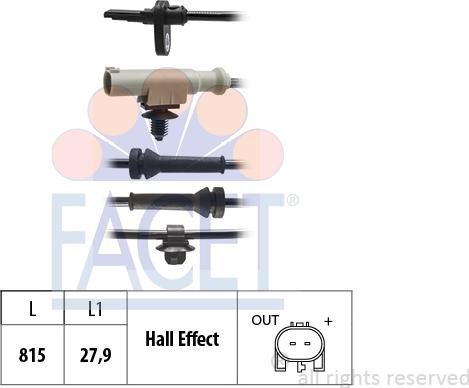 FACET 21.0257 - Датчик ABS, частота вращения колеса avtokuzovplus.com.ua