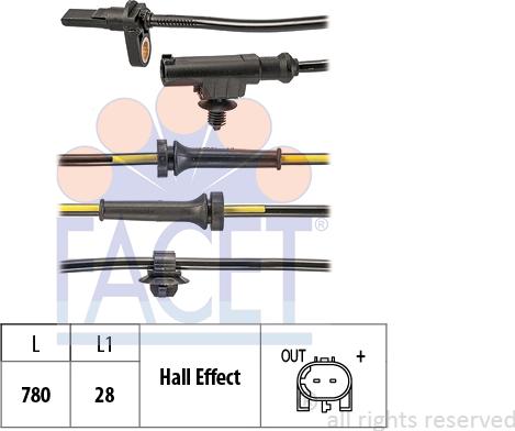 FACET 21.0260 - Датчик ABS, частота вращения колеса avtokuzovplus.com.ua