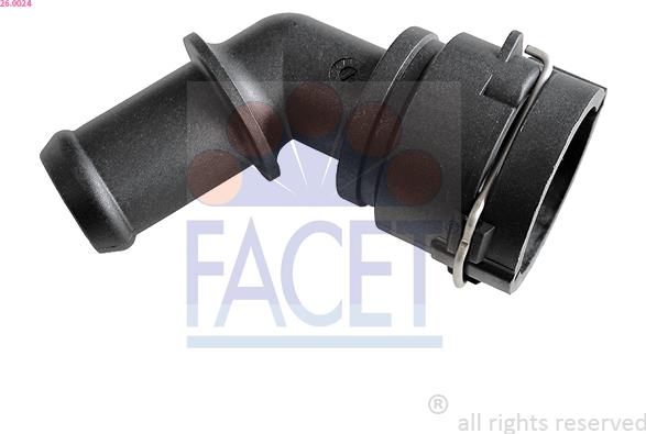 FACET 26.0024 - Фланець охолоджуючої рідини autocars.com.ua