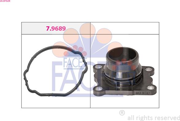 FACET 26.8762R - Фланець охолоджуючої рідини autocars.com.ua