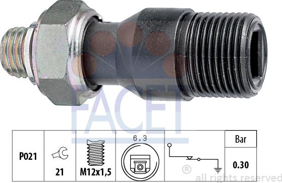 FACET 7.0103 - Датчик, давление масла avtokuzovplus.com.ua