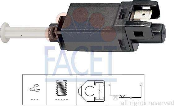 FACET 7.1056 - Выключатель фонаря сигнала торможения autodnr.net