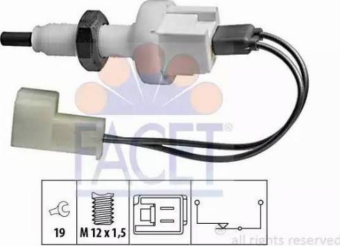 FACET 7.1076 - Выключатель фонаря сигнала торможения autodnr.net