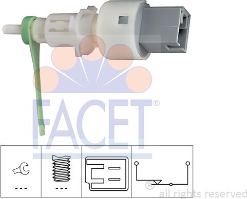 FACET 71159 - Выключатель, привод сцепления (Tempomat) avtokuzovplus.com.ua