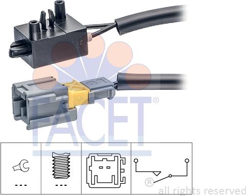 FACET 7.1210 - Выключатель, привод сцепления (Tempomat) avtokuzovplus.com.ua