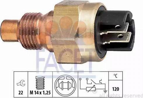 FACET 7.3523 - Датчик, температура охлаждающей жидкости autodnr.net