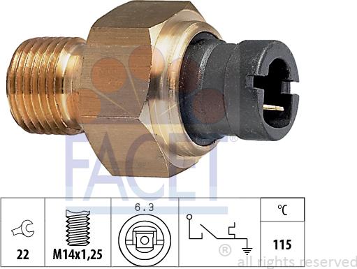 FACET 7.4041 - Датчик, температура охлаждающей жидкости autodnr.net