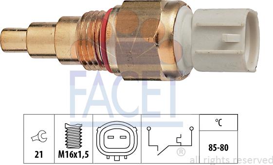 FACET 7.5109 - Термовыключатель, вентилятор радиатора / кондиционера avtokuzovplus.com.ua