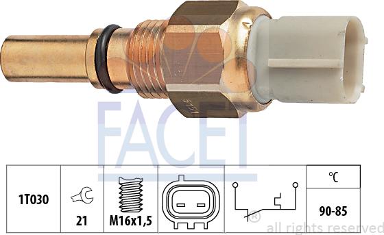 FACET 7.5151 - Термовимикач, вентилятор радіатора / кондиціонера autocars.com.ua