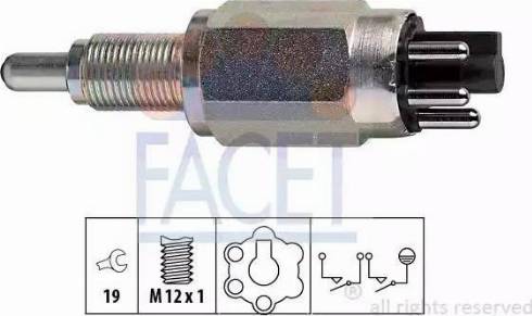 FACET 7.6250 - Датчик, переключатель, фара заднего хода avtokuzovplus.com.ua