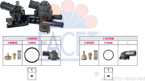 FACET 7.7959KK - Термостат, охлаждающая жидкость avtokuzovplus.com.ua