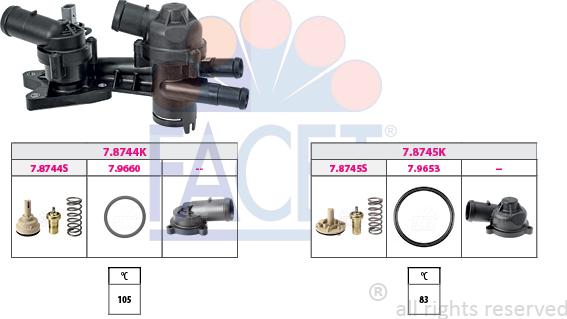 FACET 7.7962KK - Термостат, охлаждающая жидкость avtokuzovplus.com.ua