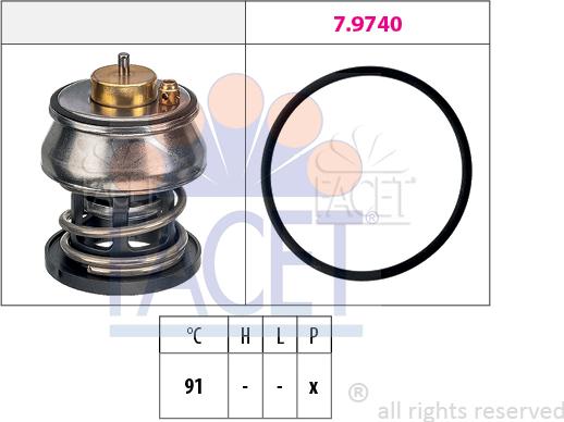 FACET 7.7977 - Термостат, охлаждающая жидкость avtokuzovplus.com.ua