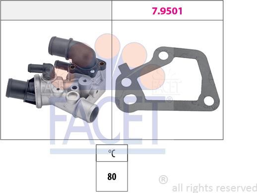 FACET 7.8097 - Термостат, охлаждающая жидкость avtokuzovplus.com.ua